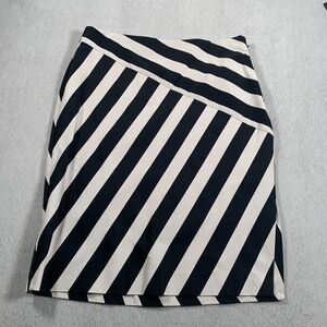 Banana Republic Skirt 10 White Blue‎ Navy Short Casual